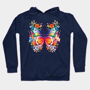 floral butterfly Hoodie